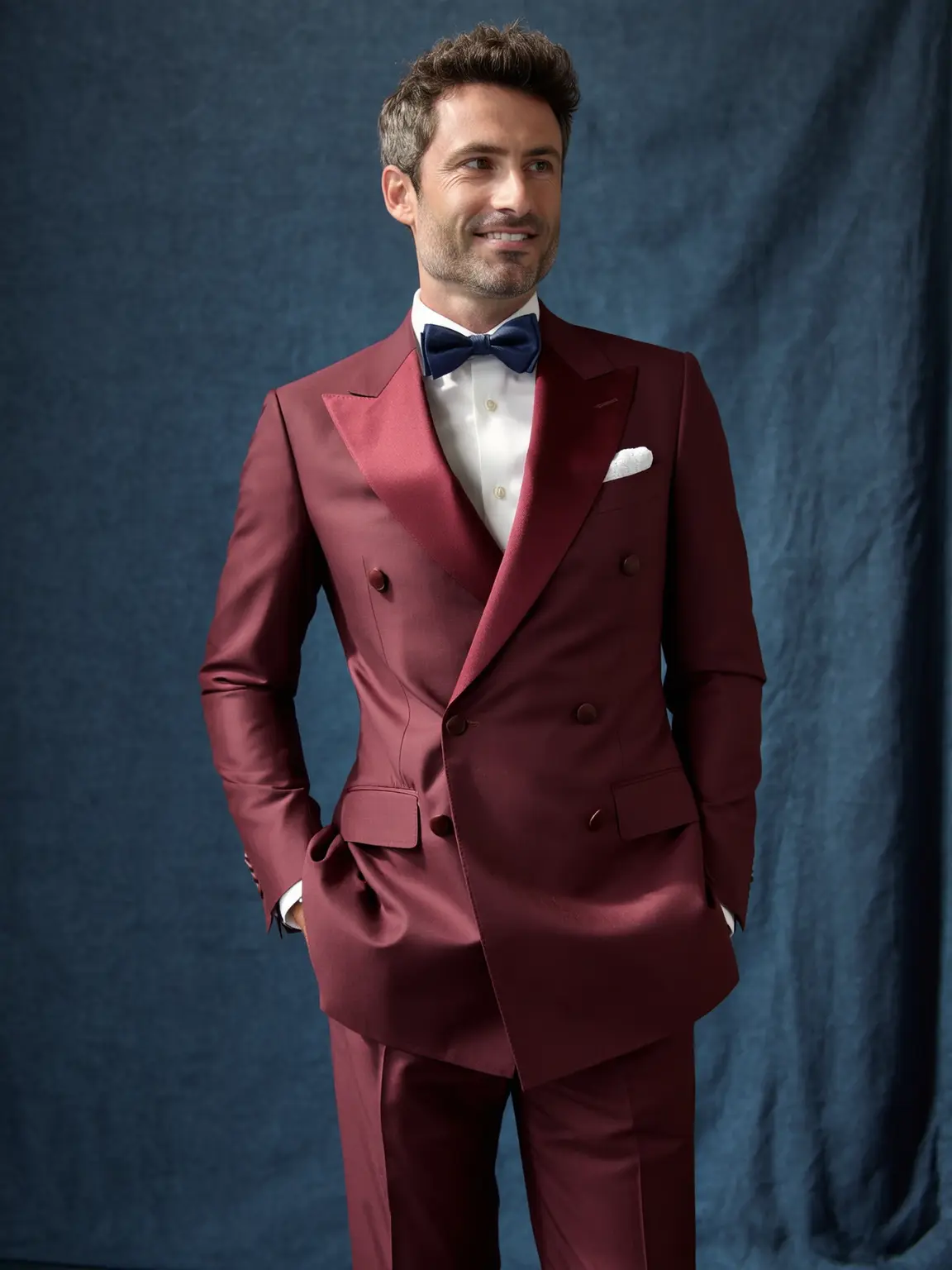 smoking bordeaux homme sur mesure smoking mariage Paris